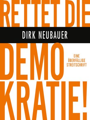 cover image of Rettet die Demokratie!